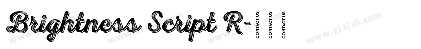Brightness Script R字体转换